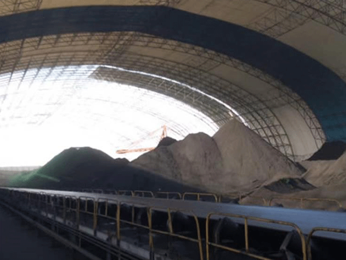 鹿泉煤棚料仓网架